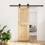 Sliding door with solid pine wood hardware 70x210 cm by vidaXL, Doors - Ref: Foro24-3203236, Price: 158,96 €, Discount: %