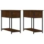 Mesitas noche 2 uds madera ingeniería marrón roble 30x60x60 cm de vidaXL, Mesitas de noche - Ref: Foro24-826062, Precio: 64,0...