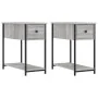 Bedside tables 2 units engineered wood gray Sonoma 30x60x60 cm by vidaXL, Nightstands - Ref: Foro24-826060, Price: 64,02 €, D...