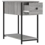 Bedside tables 2 units engineered wood gray Sonoma 30x60x60 cm by vidaXL, Nightstands - Ref: Foro24-826060, Price: 64,02 €, D...
