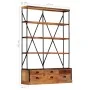 4-tier shelving unit with 6 mango wood drawers 122x36x181 cm by vidaXL, Bookcases and shelves - Ref: Foro24-284423, Price: 50...