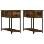 Nightstands 2 pcs engineered wood smoked oak 30x60x60 cm by vidaXL, Nightstands - Ref: Foro24-826058, Price: 46,25 €, Discoun...