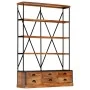 4-tier shelving unit with 6 mango wood drawers 122x36x181 cm by vidaXL, Bookcases and shelves - Ref: Foro24-284423, Price: 50...
