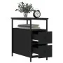 Nachttische, 2 Stück, schwarzes Holzwerkstoff, 30 x 60 x 60 cm von vidaXL, Nachttische - Ref: Foro24-826064, Preis: 102,26 €,...