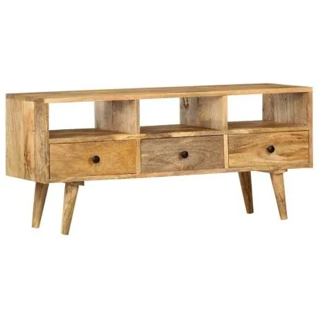 Massivholz Mango TV-Möbel 110x36x50 cm von vidaXL, TV-Möbel - Ref: Foro24-285824, Preis: 180,50 €, Rabatt: %