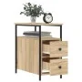 Nightstands 2 pcs engineered wood Sonoma oak 30x60x60 cm by vidaXL, Nightstands - Ref: Foro24-826066, Price: 102,84 €, Discou...