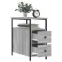 Mesitas noche 2 uds madera ingeniería gris Sonoma 30x60x60 cm de vidaXL, Mesitas de noche - Ref: Foro24-826070, Precio: 90,24...