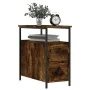 Nachttische 2 Stück, Holzwerkstoff, geräucherte Eiche, 30 x 60 x 60 cm von vidaXL, Nachttische - Ref: Foro24-826068, Preis: 6...