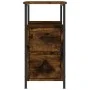 Nachttische 2 Stück, Holzwerkstoff, geräucherte Eiche, 30 x 60 x 60 cm von vidaXL, Nachttische - Ref: Foro24-826068, Preis: 6...