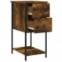 Mesitas noche 2 uds madera ingeniería roble ahumado 32x42x70 cm de vidaXL, Mesitas de noche - Ref: Foro24-826098, Precio: 76,...