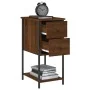 Mesitas noche 2 uds madera ingeniería marrón roble 32x42x70 cm de vidaXL, Mesitas de noche - Ref: Foro24-826102, Precio: 79,1...