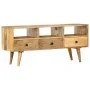 Solid mango wood TV stand 110x36x50 cm by vidaXL, TV Furniture - Ref: Foro24-285824, Price: 180,50 €, Discount: %