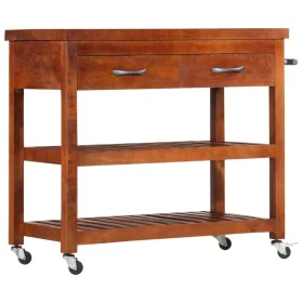 Solid acacia wood kitchen cart 100x48x89 cm by vidaXL, Kitchen and dining carts - Ref: Foro24-282753, Price: 271,80 €, Discou...