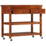 Massivholz Akazien Küchenwagen 100x48x89 cm von vidaXL, Küchen- und Speisewagen - Ref: Foro24-282753, Preis: 275,17 €, Rabatt: %