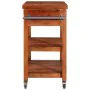 Massivholz Akazien Küchenwagen 100x48x89 cm von vidaXL, Küchen- und Speisewagen - Ref: Foro24-282753, Preis: 275,17 €, Rabatt: %
