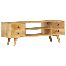 TV-Schrank aus massivem Mangoholz, 110 x 35 x 40 cm von vidaXL, TV-Möbel - Ref: Foro24-285825, Preis: 210,39 €, Rabatt: %
