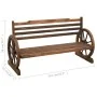 Gartenbank aus massivem Tannenholz 142 cm von vidaXL, Gartenbänke - Ref: Foro24-313892, Preis: 266,18 €, Rabatt: %