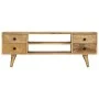 Solid mango wood TV cabinet 110x35x40 cm by vidaXL, TV Furniture - Ref: Foro24-285825, Price: 210,39 €, Discount: %