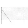 Silver wire fence 0.8x25 m by vidaXL, fence panels - Ref: Foro24-154008, Price: 73,43 €, Discount: %