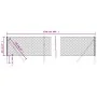 Silver wire fence 0.8x25 m by vidaXL, fence panels - Ref: Foro24-154008, Price: 73,43 €, Discount: %