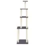 Cat scratching post with dark gray sisal posts 183 cm by vidaXL, Cat furniture - Ref: Foro24-171746, Price: 77,42 €, Discount: %