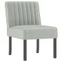 Light Gray Velvet Upholstered Chair by vidaXL, Easy chairs - Ref: Foro24-352451, Price: 80,04 €, Discount: %