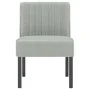 Light Gray Velvet Upholstered Chair by vidaXL, Easy chairs - Ref: Foro24-352451, Price: 80,04 €, Discount: %