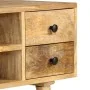 Solid mango wood TV cabinet 110x35x40 cm by vidaXL, TV Furniture - Ref: Foro24-285825, Price: 210,39 €, Discount: %