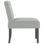 Light Gray Velvet Upholstered Chair by vidaXL, Easy chairs - Ref: Foro24-352451, Price: 80,04 €, Discount: %