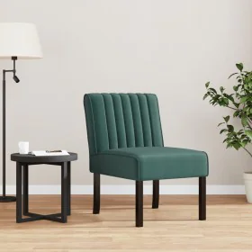 Silla tapizada de terciopelo verde oscuro de vidaXL, Sillas poltrona - Ref: Foro24-352453, Precio: 81,69 €, Descuento: %