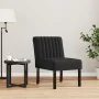 Black velvet upholstered chair by vidaXL, Easy chairs - Ref: Foro24-352454, Price: 79,32 €, Discount: %