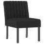 Black velvet upholstered chair by vidaXL, Easy chairs - Ref: Foro24-352454, Price: 79,32 €, Discount: %
