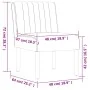 Gepolsterter Stuhl mit schwarzem Samt von vidaXL, Einfache Stühle - Ref: Foro24-352454, Preis: 78,03 €, Rabatt: %