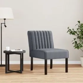 Dark Gray Velvet Upholstered Chair by vidaXL, Easy chairs - Ref: Foro24-352452, Price: 77,59 €, Discount: %