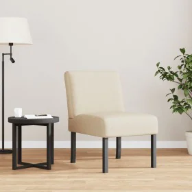 Stuhl mit cremefarbenem Stoffbezug von vidaXL, Einfache Stühle - Ref: Foro24-352456, Preis: 76,02 €, Rabatt: %