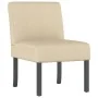 Silla tapizada de tela crema de vidaXL, Sillas poltrona - Ref: Foro24-352456, Precio: 75,95 €, Descuento: %
