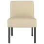 Silla tapizada de tela crema de vidaXL, Sillas poltrona - Ref: Foro24-352456, Precio: 75,95 €, Descuento: %