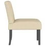 Silla tapizada de tela crema de vidaXL, Sillas poltrona - Ref: Foro24-352456, Precio: 75,95 €, Descuento: %