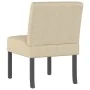Silla tapizada de tela crema de vidaXL, Sillas poltrona - Ref: Foro24-352456, Precio: 75,95 €, Descuento: %