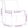 Silla tapizada de tela crema de vidaXL, Sillas poltrona - Ref: Foro24-352456, Precio: 75,95 €, Descuento: %