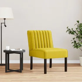 Upholstered chair in yellow velvet by vidaXL, Easy chairs - Ref: Foro24-352455, Price: 64,58 €, Discount: %