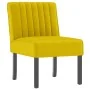 Upholstered chair in yellow velvet by vidaXL, Easy chairs - Ref: Foro24-352455, Price: 64,29 €, Discount: %