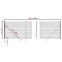 Grüner verzinkter Stahldrahtzaun 2,2x10 m von vidaXL, Zaunpaneele - Ref: Foro24-154071, Preis: 123,60 €, Rabatt: %