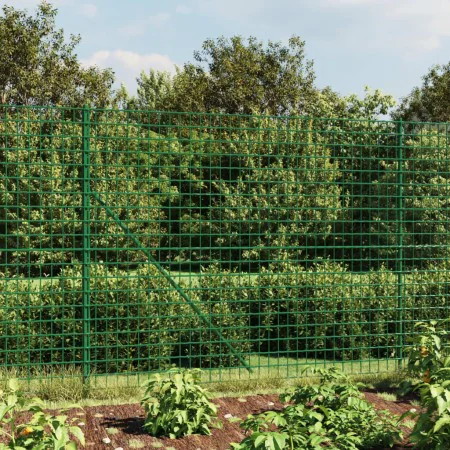 Grüner Zaun aus verzinktem Stahldraht 2,2 x 25 m von vidaXL, Zaunpaneele - Ref: Foro24-154079, Preis: 246,73 €, Rabatt: %