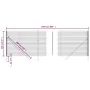 Grüner Zaun aus verzinktem Stahldraht 2,2 x 25 m von vidaXL, Zaunpaneele - Ref: Foro24-154079, Preis: 246,73 €, Rabatt: %
