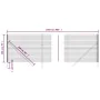 Cerca de alambre de acero galvanizado verde 2x25 m de vidaXL, Paneles de vallas - Ref: Foro24-154078, Precio: 231,90 €, Descu...