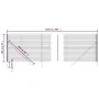 Grüner verzinkter Stahldrahtzaun 2x25 m von vidaXL, Zaunpaneele - Ref: Foro24-154078, Preis: 232,97 €, Rabatt: %