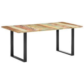 Massivholz-Esstisch aus recyceltem Holz 180x90x76 cm von vidaXL, Küchen- und Esstische - Ref: Foro24-285830, Preis: 287,24 €,...