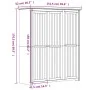 BODO Massivholzschrank Kiefer weiß braun 151,5x52x176,5 cm von vidaXL, Kleiderschränke - Ref: Foro24-355063, Preis: 394,51 €,...