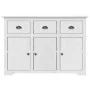 BODO Sideboard aus massivem weißem Kiefernholz 115x43x79,5 cm von vidaXL, Sideboards - Ref: Foro24-355065, Preis: 271,97 €, R...